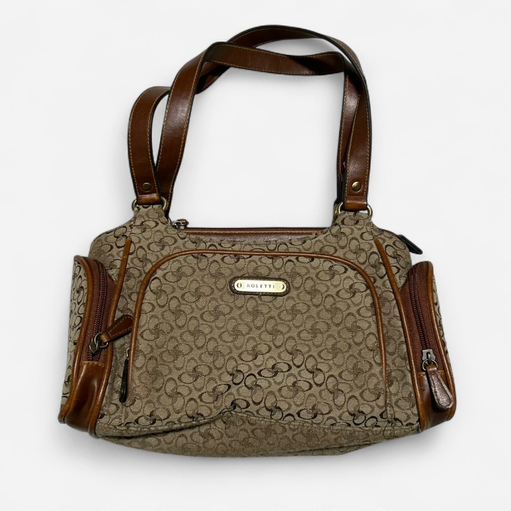 Rosetti Brown Patterned Shoulder Bag - image 1